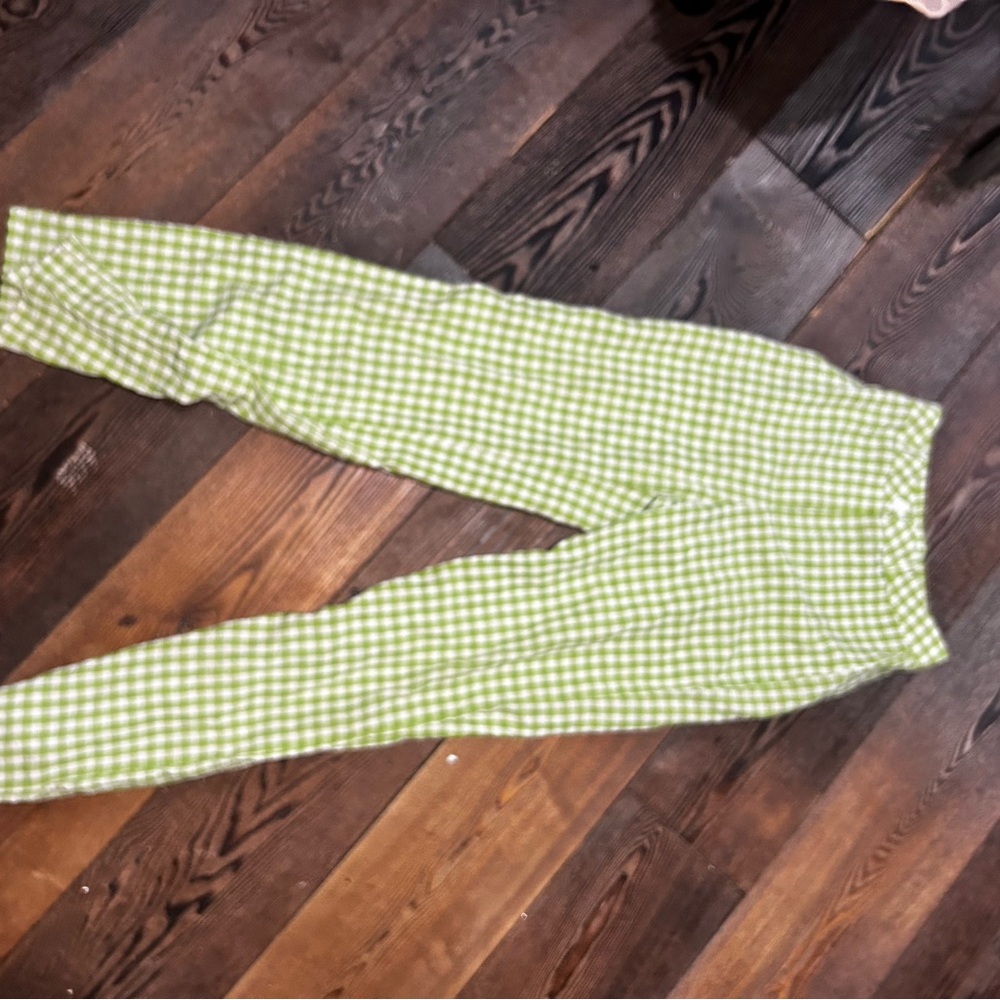 SHEIN Green Gingham Pantsuit